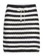 Tjw Striped Crochet Skirt Lyhyt Hame Black Tommy Jeans