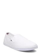 Canvas Slip-On Sneaker Tennarit Sneakerit White Tommy Hilfiger