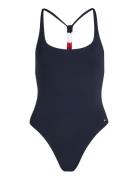 Racerback Piece Uimapuku Uima-asut Blue Tommy Hilfiger