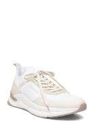 Low Top Lace Up Mix Matalavartiset Sneakerit Tennarit White Calvin Kle...