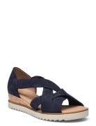 Wedge Sandal Matalapohjaiset Sandaalit Navy Gabor