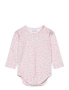Baby Print Bodysuit Bodies Long-sleeved Pink Gugguu