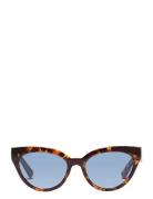 Raisa Recycled Sunglasses Tortoise Brown Aurinkolasit Brown Pilgrim