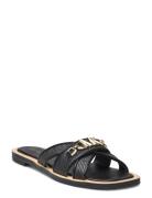 Tiffanie Flat Slide Matalapohjaiset Sandaalit Black Michael Kors