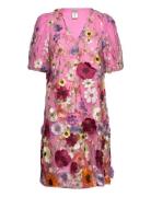 Yasflowering Ss Dress - Show Polvipituinen Mekko Pink YAS