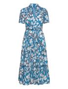 Dvf Queena Dress Polvipituinen Mekko Blue Diane Von Furstenberg