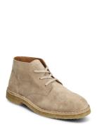 Slhricco Suede Chukka Boot Nyörisaappaat Beige Selected Homme