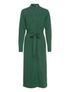 Vimorose L/S Long Dress/Su - Polvipituinen Mekko Green Vila