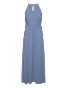 Vimilina Halterneck Maxi Dress - Noos Maksimekko Juhlamekko Blue Vila