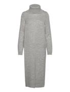 Onlbrandie L/S Roll Neck Dress Knt Noos Polvipituinen Mekko Grey ONLY