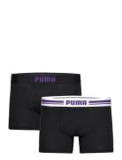 Puma Men Everyday Placed Logo Boxers 2P Bokserit Black PUMA