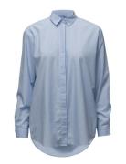 Caico Shirt 6135 Tops Shirts Long-sleeved Blue Samsøe Samsøe