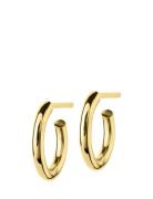 Hoops Earrings Gold Small Accessories Jewellery Earrings Hoops Gold Ed...