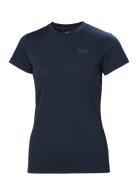 W Hh Lifa Active Solen T-Shirt Sport T-shirts & Tops Short-sleeved Nav...