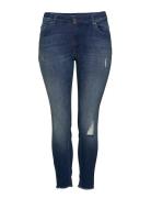 Carwilly Reg Skinny Ank Jeans Mbd Noos Bottoms Jeans Skinny Blue ONLY ...