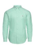 Slim Fit Oxford Shirt Tops Shirts Casual Green Polo Ralph Lauren