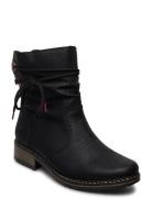 Z68M1-01 Shoes Boots Ankle Boots Ankle Boots Flat Heel Black Rieker