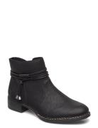 73488-00 Shoes Boots Ankle Boots Ankle Boots Flat Heel Black Rieker
