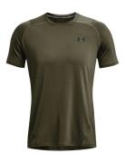 Ua Hg Armour Fitted Ss Sport T-shirts Short-sleeved Khaki Green Under ...