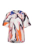 Haziniiw Top Tops Blouses Short-sleeved Multi/patterned InWear