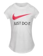 Nike Swoosh "Just Do It" Tee Sport T-shirts Short-sleeved White Nike