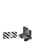 4-Pack Classic Black & White Socks Gift Set Underwear Socks Regular So...