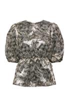 Wilder Blouse Tops Blouses Short-sleeved Multi/patterned Malina