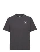 Asmc Regl Tee Sport T-shirts & Tops Short-sleeved Black Adidas By Stel...