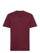 M Ce T Sport T-shirts Short-sleeved Burgundy Adidas Sportswear