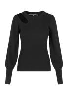 Lee Knit O-Neck Tops Knitwear Jumpers Black Second Female