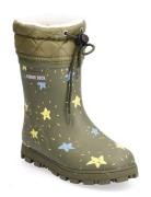 Rd Thermal Flash Stars Kids Shoes Rubberboots High Rubberboots Khaki G...