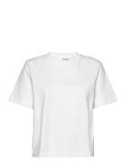 Slfessential Ss Boxy Tee Noos Tops T-shirts & Tops Short-sleeved White...