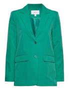 Vikamma Loose Blazer - Blazers Single Breasted Blazers Green Vila