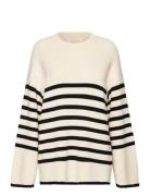 Gaia Sweater Tops Knitwear Jumpers Cream Notes Du Nord