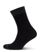 Erin Wool Rib Socks Lingerie Socks Regular Socks Black Mp Denmark