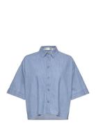 Oceaneiw Shirt Tops Shirts Short-sleeved Blue InWear