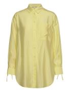 Masman Shirt Tops Shirts Long-sleeved Yellow Second Female