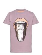 Tnfiona S_S Tee Tops T-shirts Short-sleeved Pink The New