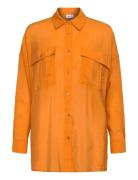 Nuelinam Ls Shirt Tops Shirts Long-sleeved Orange Nümph