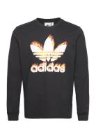 Ts Fire Ls Tee Sport Sweat-shirts & Hoodies Sweat-shirts Black Adidas ...