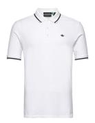 T2 Original Polo Tops Polos Short-sleeved White Dockers