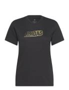 W Brand Love Q4 Sport T-shirts & Tops Short-sleeved Black Adidas Sport...