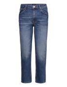 Straight Cropped Jeans Bottoms Jeans Straight-regular Blue GANT