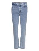 724 High Rise Straight Middle Course Bottoms Jeans Straight-regular Bl...