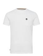 Dunstan River Chest Pocket Short Sleeve Tee White Tops T-shirts Short-...