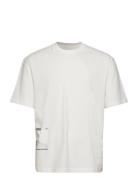 Nigel Boxy Peak Print Ss Tops T-shirts Short-sleeved White Gabba