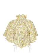 Fransisca Tops Blouses Short-sleeved Yellow Rabens Sal R