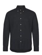 Desert Reg Shirt Tops Shirts Casual Black Les Deux