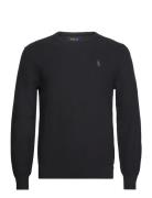 32/2 Cotton-Lsl-Plo Tops Knitwear Round Necks Black Polo Ralph Lauren