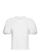 Ella Tee Tops T-shirts & Tops Short-sleeved White MAUD